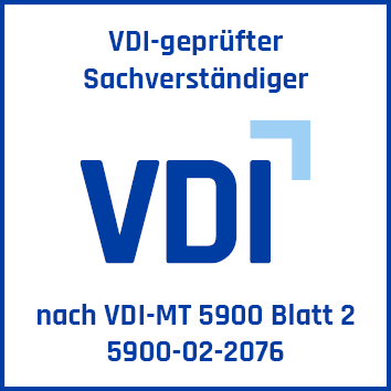 VDI-geprüfter Sachverständiger nach VDI-MT 5900 Blatt 2